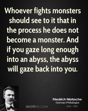 monsters should see to it that in the process he does not become ...