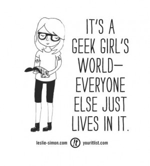 Geek Girls Unite tote bag design