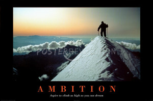 Teamwork Motivational Poster Skydiving Ambition climbing the mountain