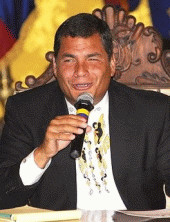 The recently re-elected president of Equador, Rafael Correa: Don't ...