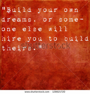 Inspirational quote by Farrah Gray on earthy red background - stock ...