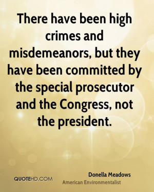 ... by the special prosecutor and the Congress, not the president