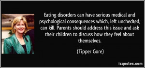 Eating disorders can have serious medical and psychological ...