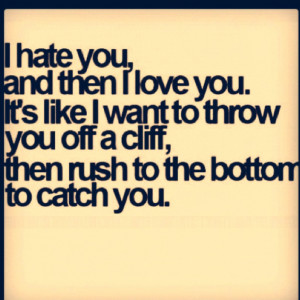 11 I Hate You but I Love You Quotes