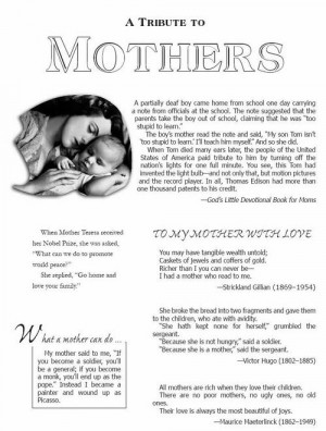 Mothers Day A tribute to mother Motivational Wallpaper on Mothers Day ...