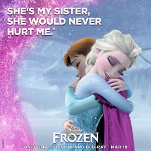 Nothing is stronger than the bond between sisters. #Frozen