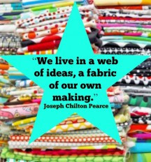 ... an American author with an apt ability to make a great fabric quote