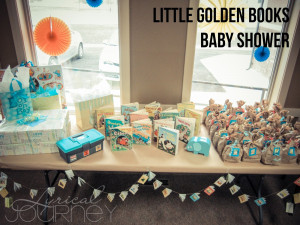Pinterest Challenge - Little Gold Books Baby Shower