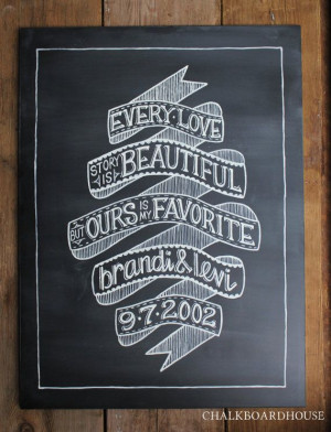 Ribbon Quote Sign by CHALKBOARDHOUSE, $110.00 Ribbons Quotes ...