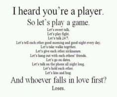 ya. lets play the game called catching feelings. its only fair if the ...