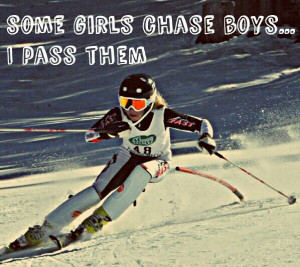 Some girls chase boys... I pass them