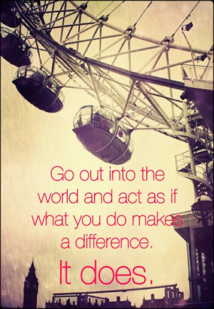 ... you do makes a difference. It does. #inspiration #quotes #carnival