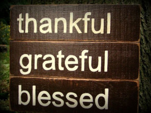 Wooden Handpainted Sign Thankful Grateful Blessed by 2ChickDeSigns, $ ...