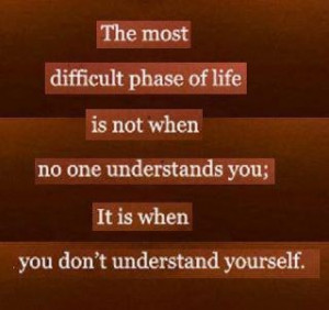 Understanding yourself.