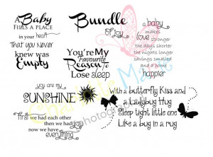 Newborn Quotes overlays