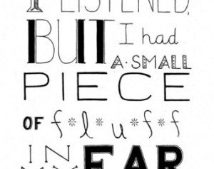 Fluff, Winnie the Pooh Quote, A. A. Milne Quote Print, Pooh Quote ...