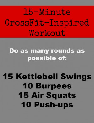 ... CrossFit Inspired Workout - great for fitting in on vacations in hotel