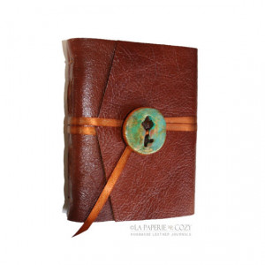 Leather Journal . Anais Nin quote: 