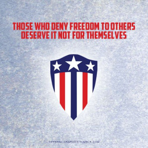 More like this: captain america , quotes and mottos .