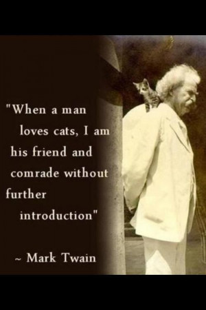 Mark Twain Quote on Cats Meme | Slapcaption.com