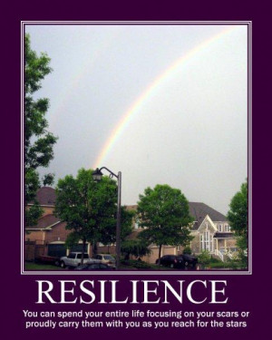 Resilience: You can spend your entire life focusing on your scars or ...
