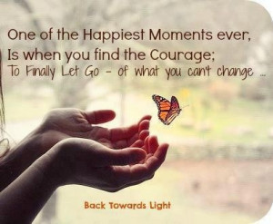 Courage to finally let go