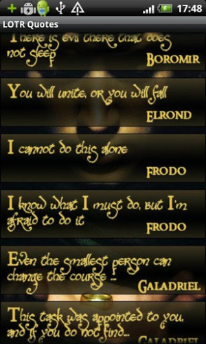 View bigger - Lord Of The Rings Quotes for Android screenshot
