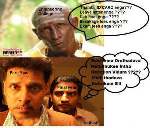 Tamil funny Engineering college student jokes of santhanam vikram ...