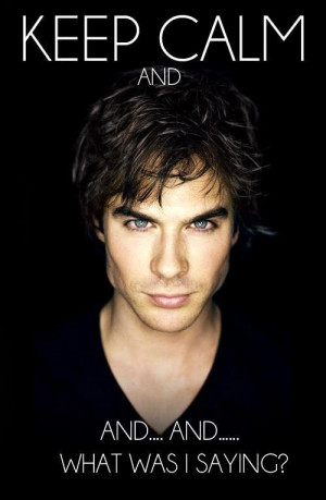 The Vampire Diaries TV Show Stay Calm...Damon...