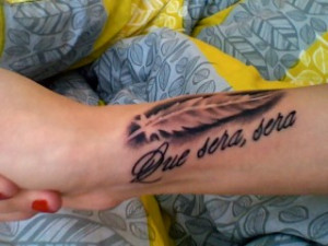 feather + quote