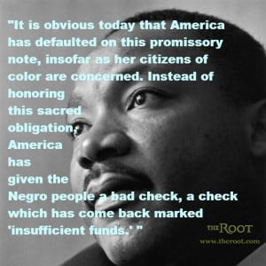 Quote of the Day: Martin Luther King Jr. on What America Owes Black ...