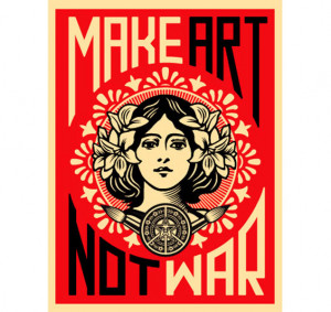 Obey en la Galería Rue de Beauce, París