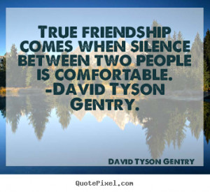 True Friendship When Silence