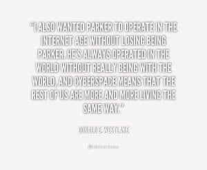 quote Donald E Westlake i also wanted parker to operate in 170744 png