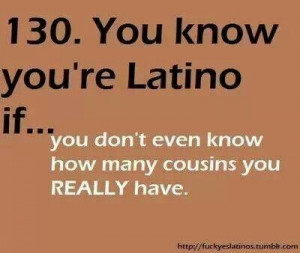 don't know hoe many cousins i have