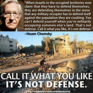 QUOTE: Noam Chomsky on Palestine