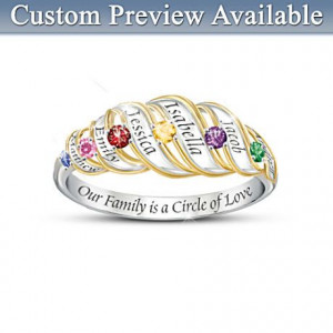 ... and birthstones. Love the 