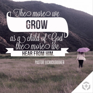The more you grow, the more you hear! Crossroads Church Quotes.