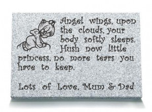 Childrens Memorial Plaques & Baby Memorials