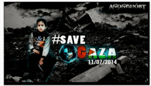 AnonGhost Team promotion of Operation Save Gaza