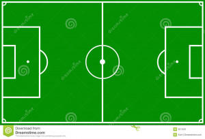 Download Soccer Pitch With Goal And Ball Wallpaper