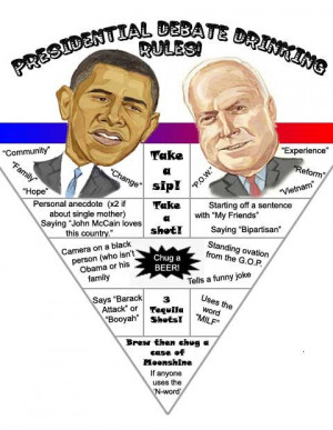 Presidential debate drinking game