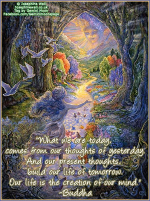 Josephine Wall art Buddha quote.
