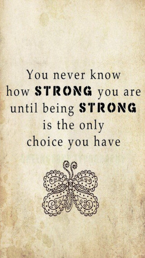 be strong
