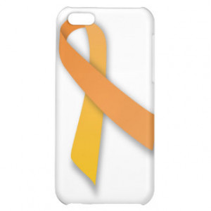 Orange Animal Guardian Awareness Ribbon iPhone 5C Case