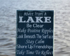 lake house decor lake sign advi ce from a lake wood sign wall home ...