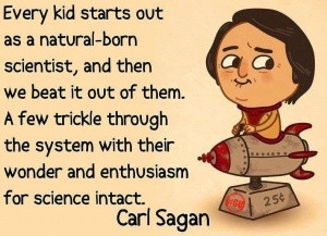 Carl Sagan Not when they have a Mother like me... :)