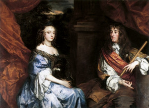 King James II (ruled from 1685-1688) and his first wife, Anne Hyde ...