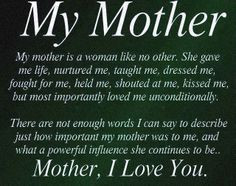 words for death of a mother | life inspiration quotes: Loving Mother ...
