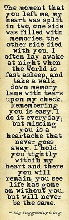 You are here: Home › Quotes › I miss my mom everyday ♥